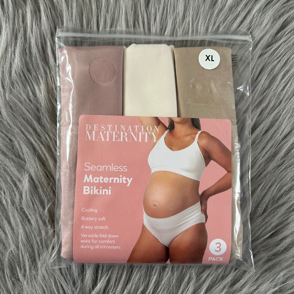 Destination Maternity Seamless Bikini Womens‎ Size XL Cooling Buttery Soft